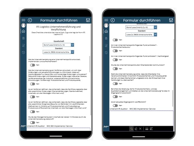 Ansicht-Tablet-Formular-dur Ansicht Formular durchführen im Tablet